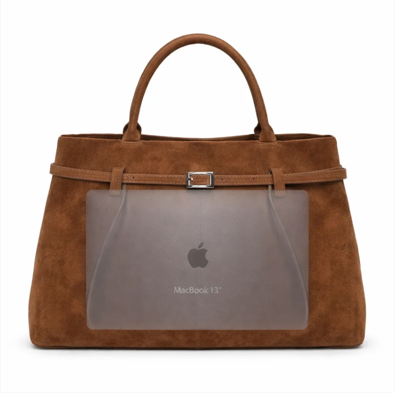 VERONA BELTED SUEDE BAG