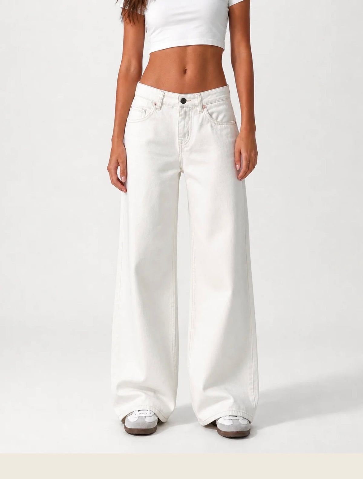 Wide Leg Low Waist - Off White