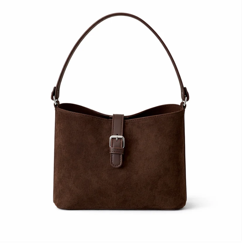 SIENA BUCKLE SUEDE BAG