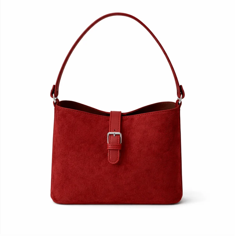 SIENA BUCKLE SUEDE BAG