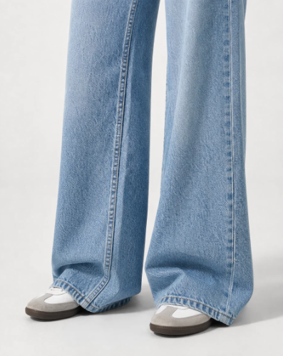 Wide Leg Low Waist - Classic Blue