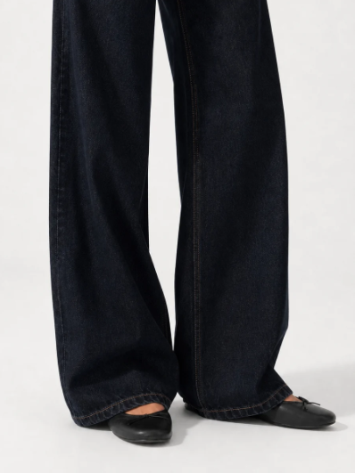 Wide Leg Low Waist - Midnight Blue