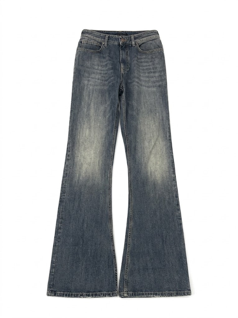 VINTAGE WASHED FLARED JEANS