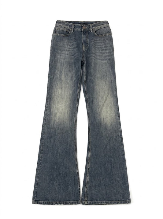 VINTAGE WASHED FLARED JEANS