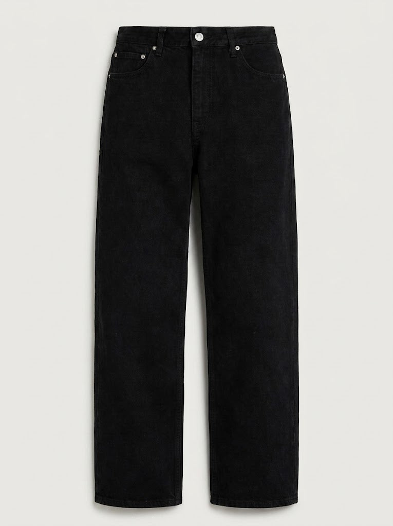 PITCH BLACK STRAIGHT LEG JEANS