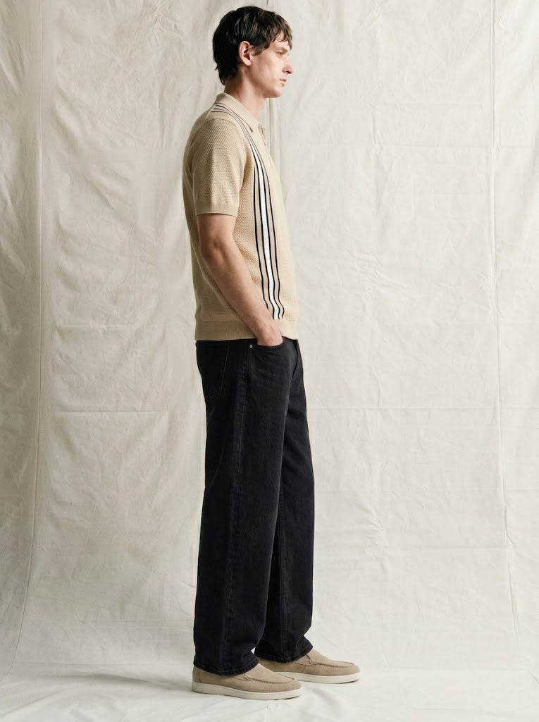 PITCH BLACK STRAIGHT LEG JEANS