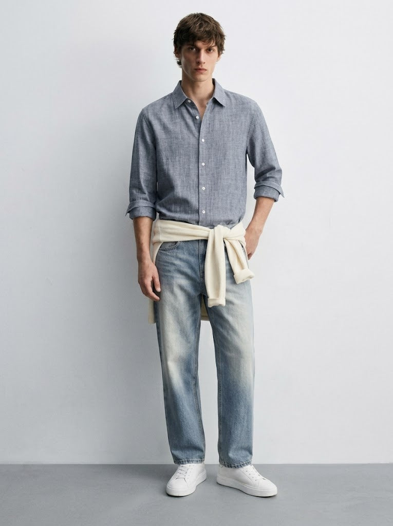 TEXTURED MILANO HEMD