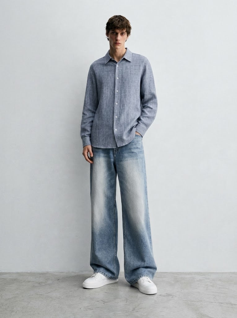 TEXTURED MILANO HEMD