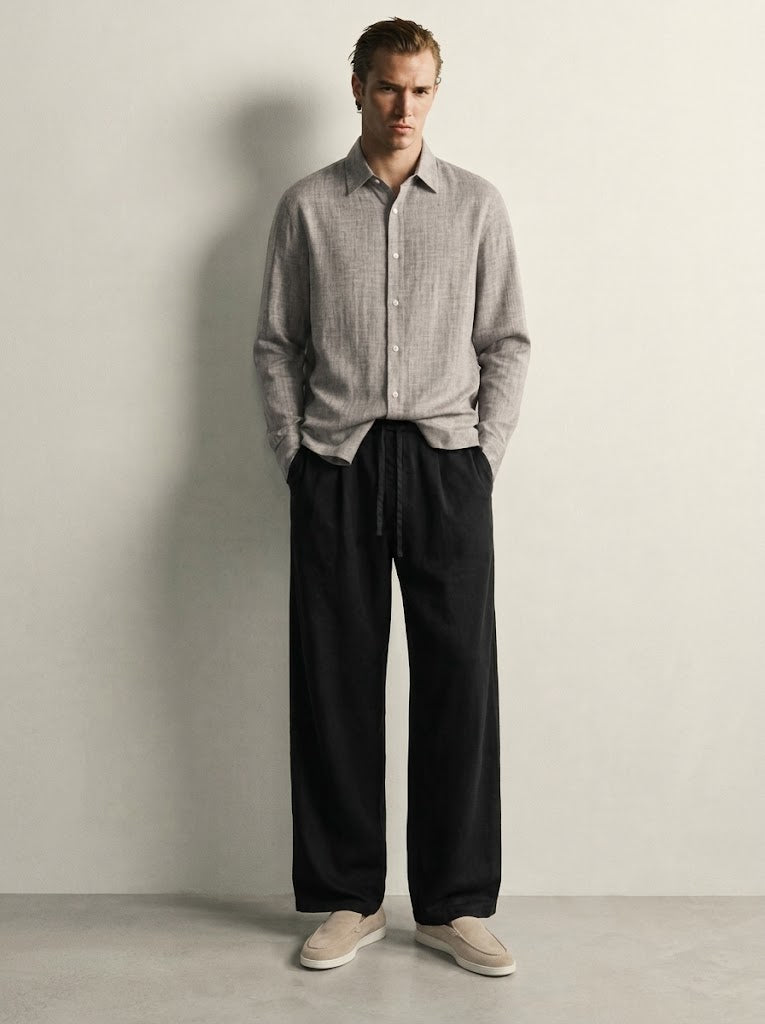 TEXTURED MILANO HEMD