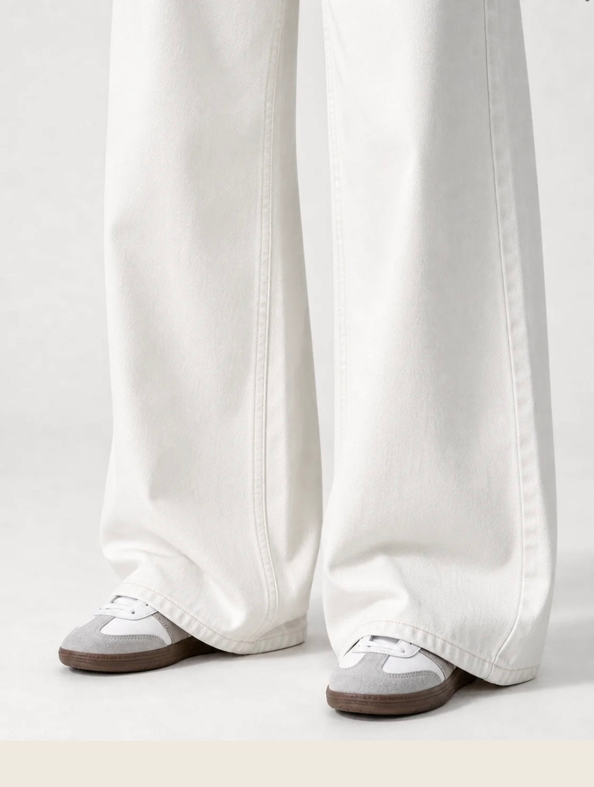 Wide Leg Low Waist - Off White