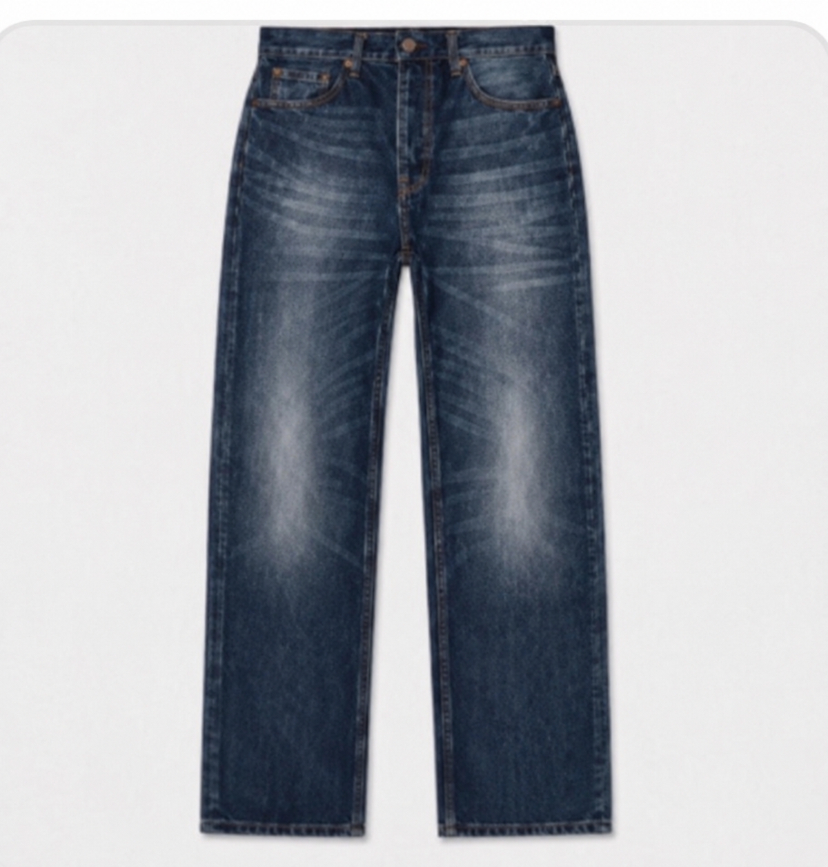 VINTAGE DARK WASH STRAIGHT JEANS